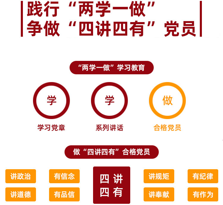 踐行'兩學(xué)一做'，爭(zhēng)做'四講四有'黨員